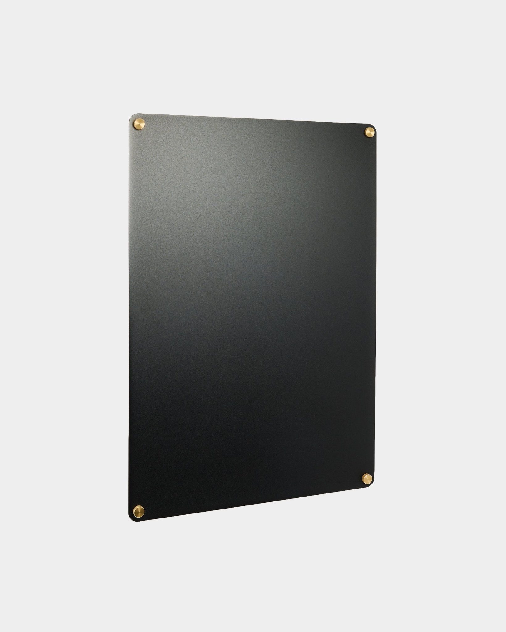 Large black Norr Magnetic Board by WoodUpp, part of their CREATE accessories collection, mounted on a light gray wall.