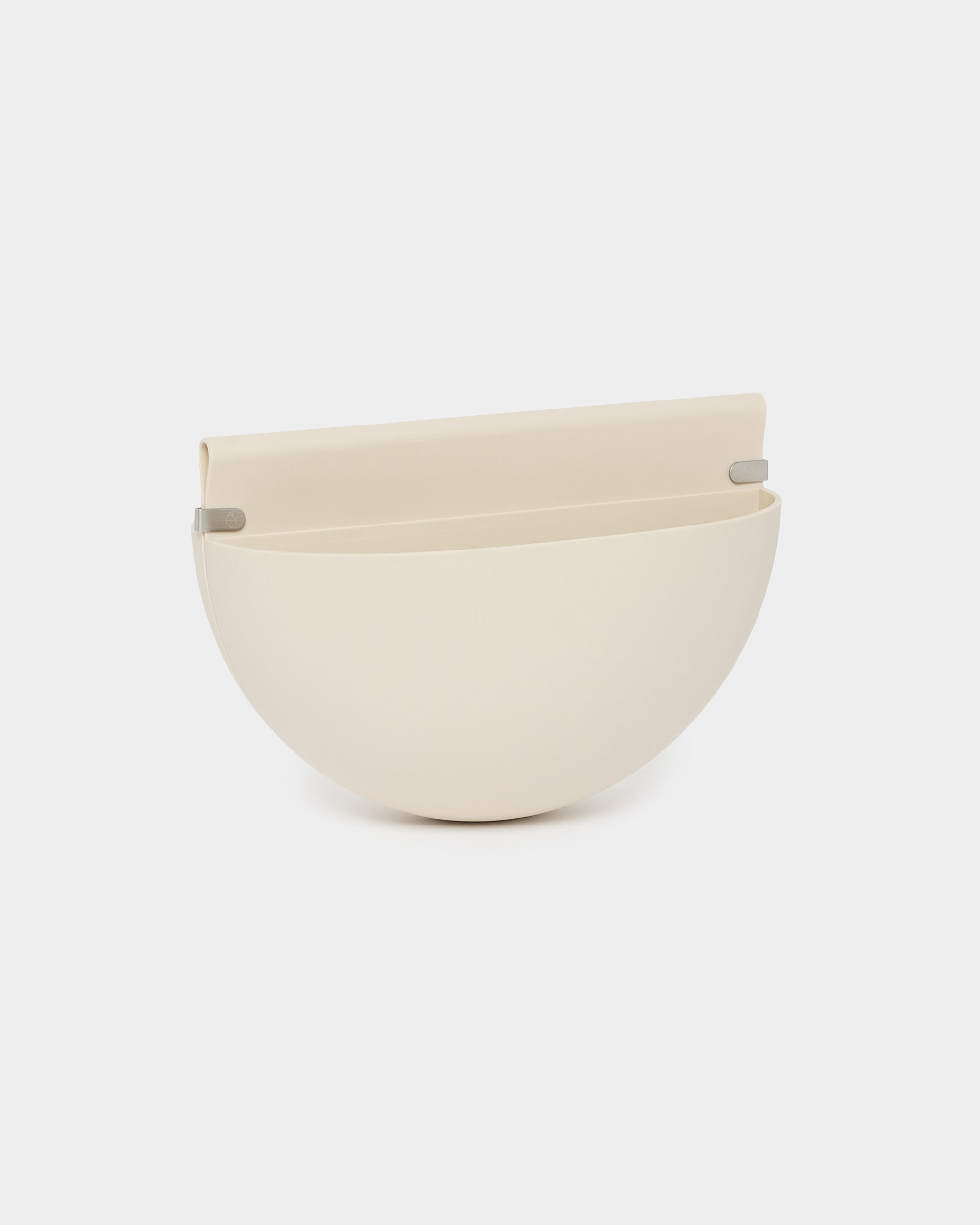 Gro | Soft Pocket / BM2 by WoodUpp, a minimalist light beige 4L wall planter with smooth finish and reusable TPV pocket, designed to complement acoustic panels.