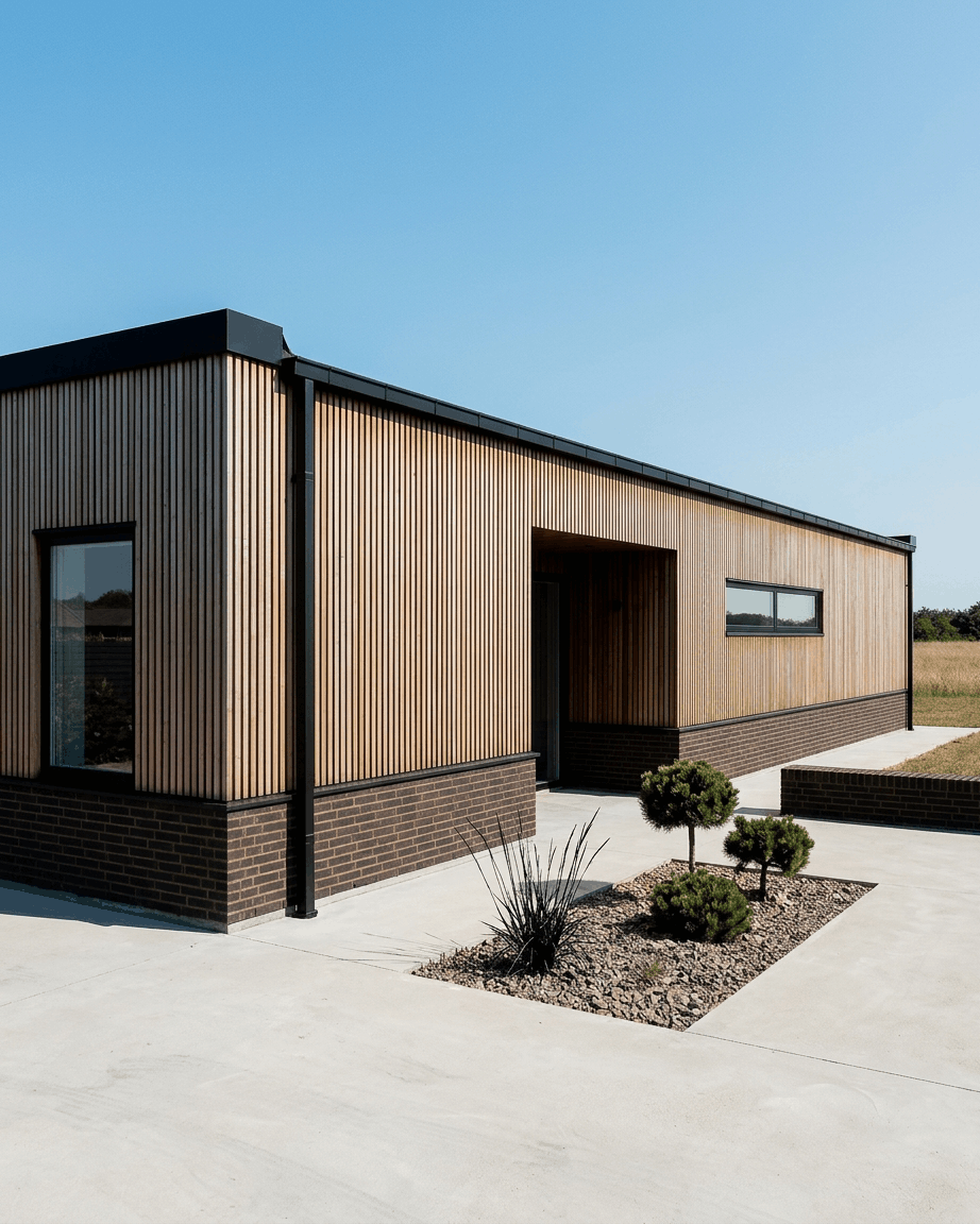 Aluwood | Udendørs Panel / Thermowood, Brown, 240 x 45,1 cm