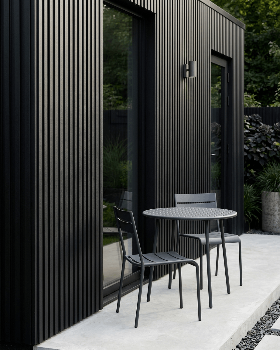Aluwood | Udendørs Panel / Alu, Black, 240 x 45,1 cm