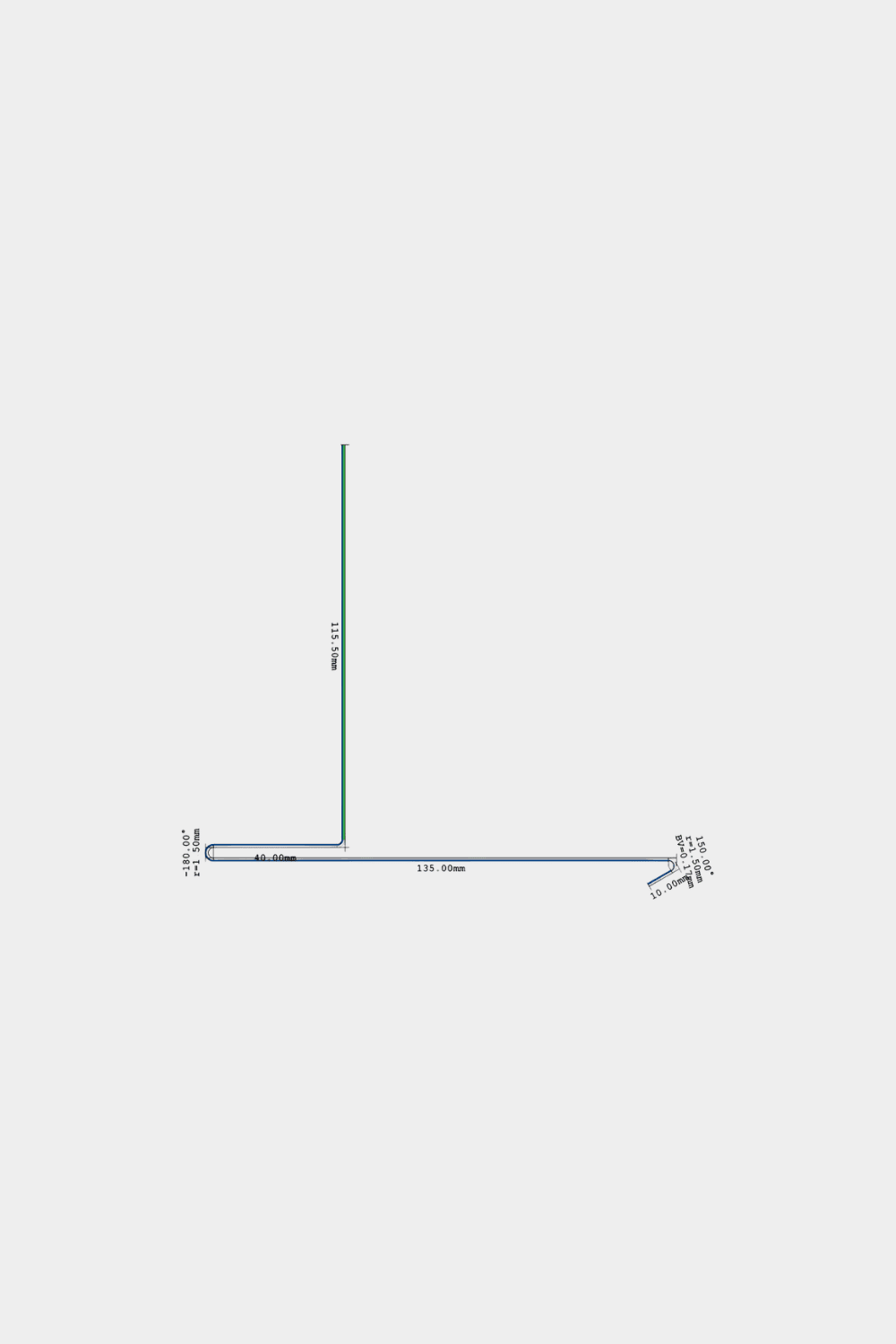 Linjegraf, der illustrerer montering af Aluwood udendørs facadepanel, med aluminiumskant og målangivelser: 456.6mm, 153.5–602mm, 321.9–523.3mm ved vinkler.